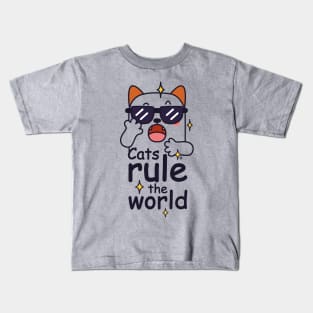 Cats rule the World Kids T-Shirt